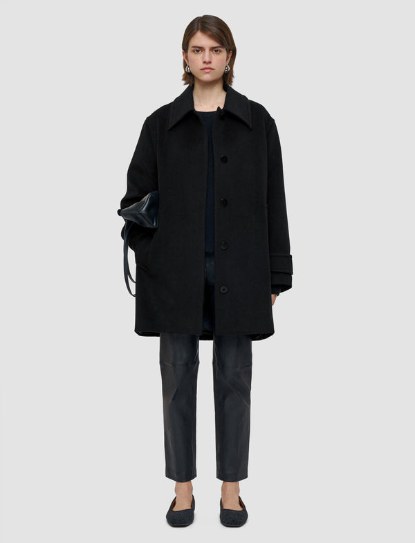 Joseph Loti Soft Wool Cashmere Coat Black