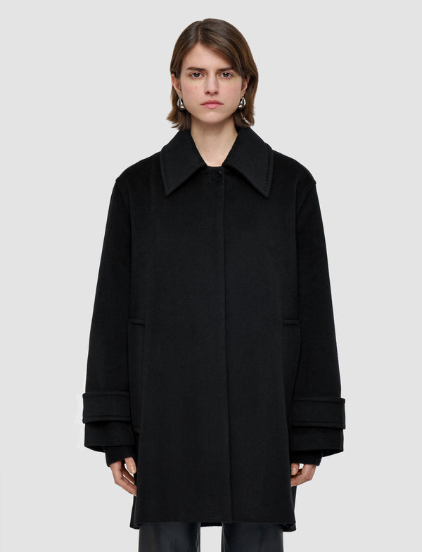 Joseph Loti Soft Wool Cashmere Coat Black