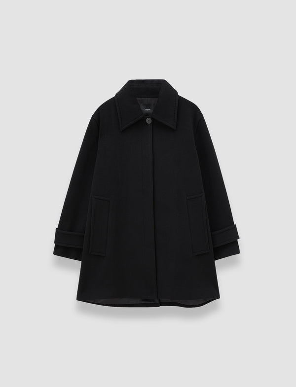 joseph Loti Soft Wool Cashmere Coat Black