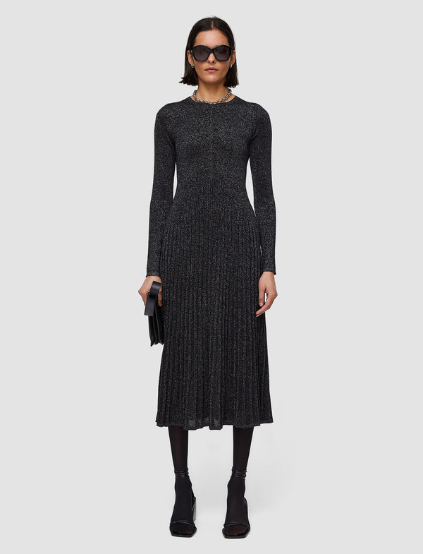 Joseph Lurex Knit Dress Black