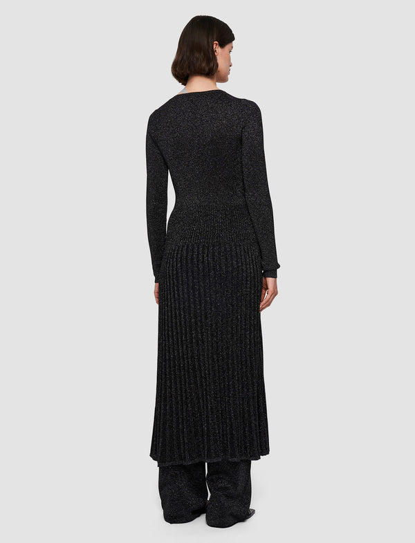 Joseph Lurex Knit Dress Black