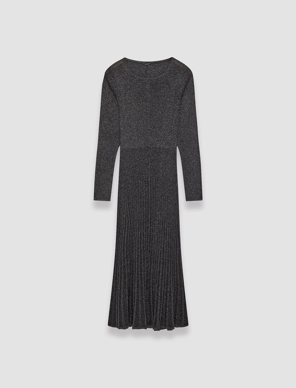 joseph Lurex Knit Dress Black