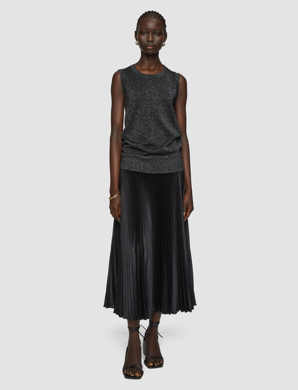 Joseph Lurex Knit Tank Top Black