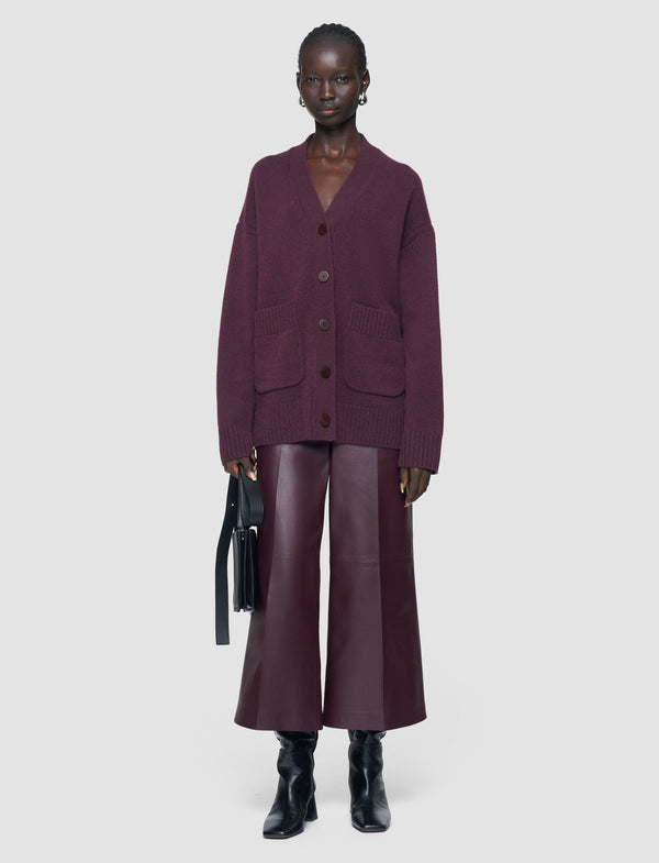 Joseph Luxe Cashmere Cardigan Maraschino