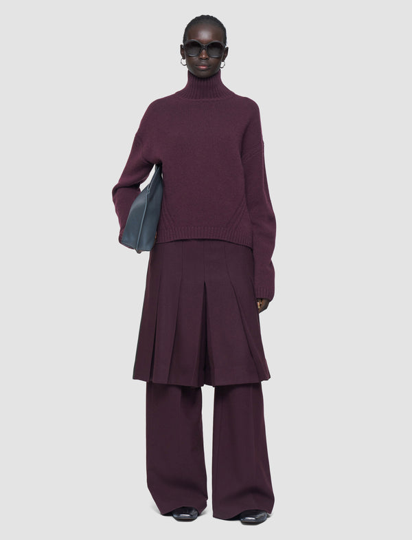 Joseph Luxe Cashmere High Neck Jumper Maraschino