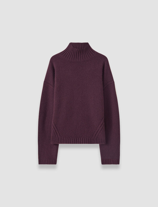 joseph Luxe Cashmere High Neck Jumper Maraschino