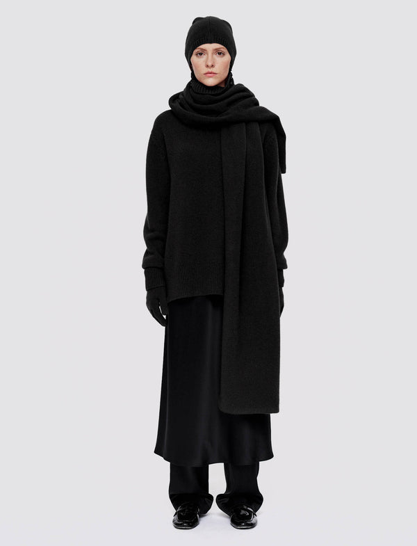 Joseph Luxe Cashmere Scarf Black