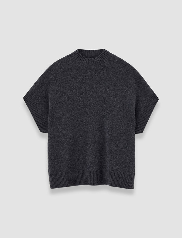 joseph Luxe Cashmere Top Dark Smoke