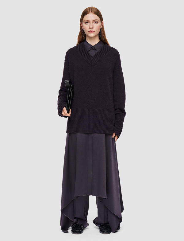 Joseph Luxe Cashmere V Neck Jumper Aurora