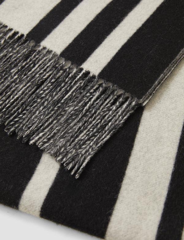 Joseph Magali Wool Scarf Ivory/Black