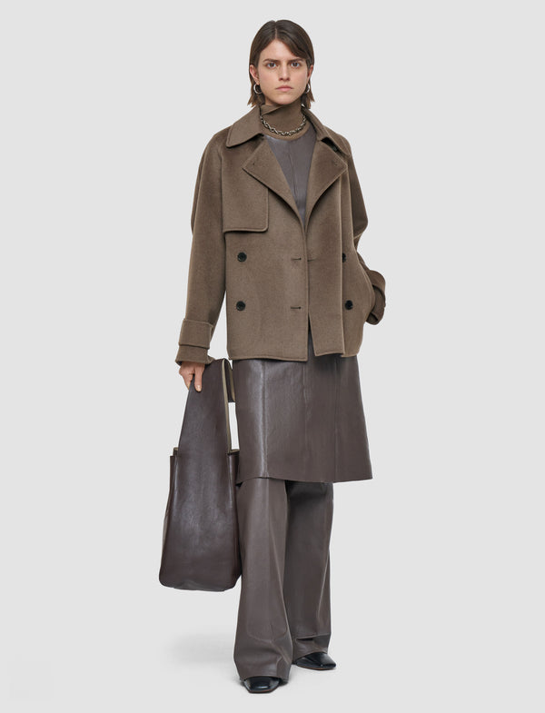 joseph Marne Double Face Cashmere Coat Mushroom