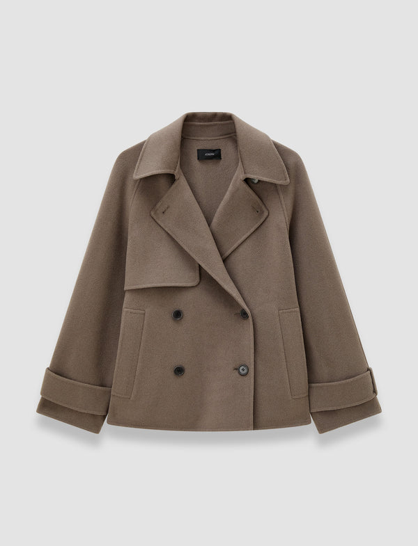 joseph Marne Double Face Cashmere Coat Mushroom