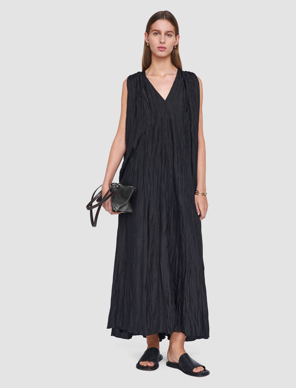 Joseph Martini Habotai Silk Dress Black