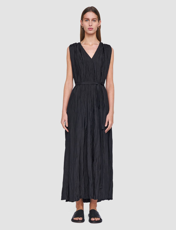 Joseph Martini Habotai Silk Dress Black