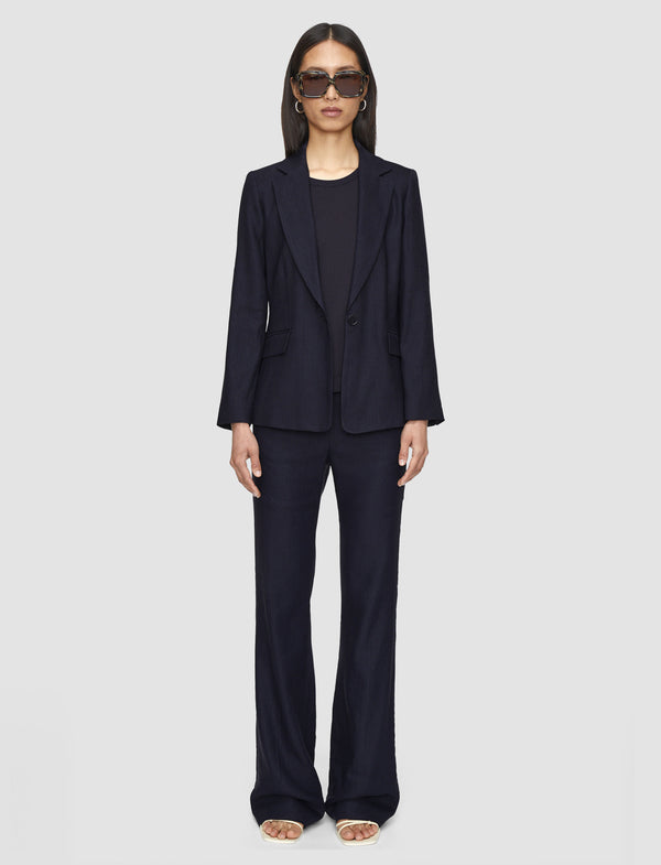 Joseph Marty Linen Stretch Jacket Navy