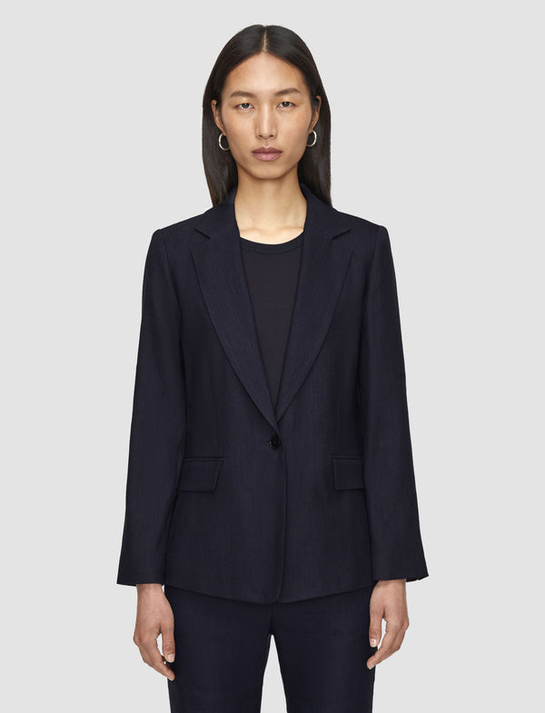 Joseph Marty Linen Stretch Jacket Navy
