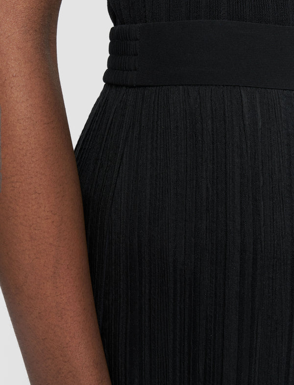 Joseph Mawn Pleat Jacquard Trousers Black