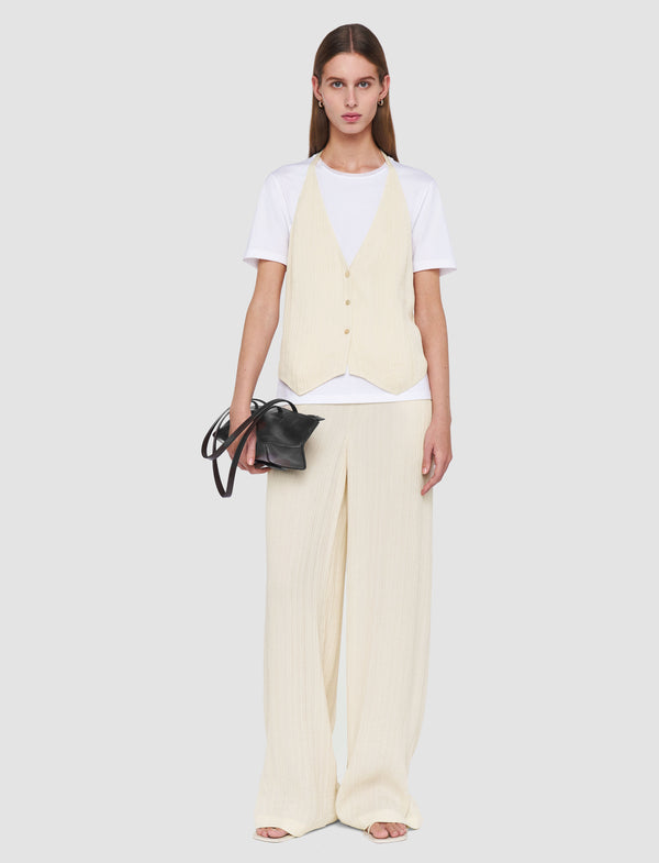 Joseph Mawn Pleat Jacquard Trousers Seashell
