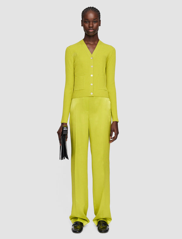 Joseph Merino Rib Cardigan Ginkgo