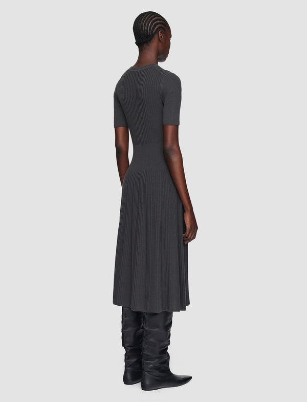 Joseph Merino Rib Dress Slate
