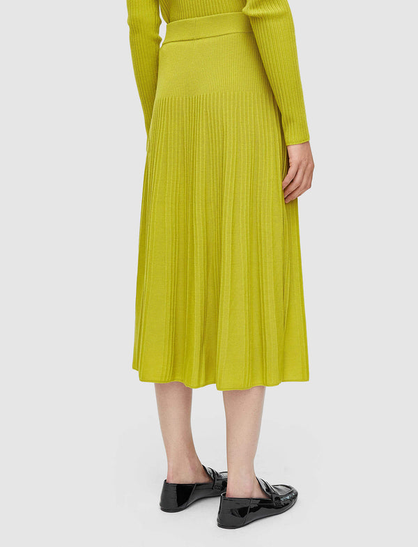 Joseph Merino Rib Skirt Ginkgo