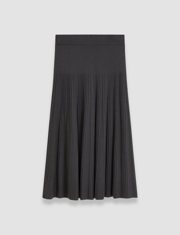joseph Merino Rib Skirt Slate