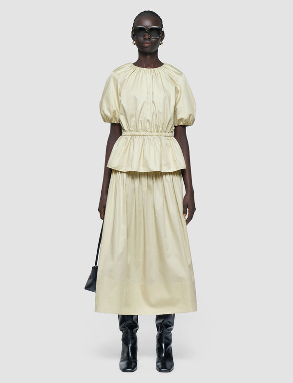 Joseph Merlin Cotton Sateen Blouse Affogato