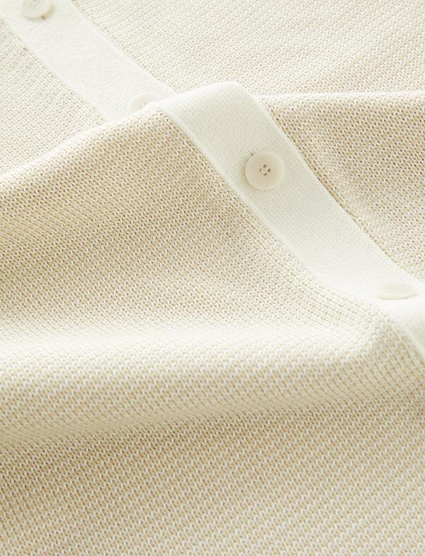 Joseph Micro Stripe Knit Skirt Ivory/Quail