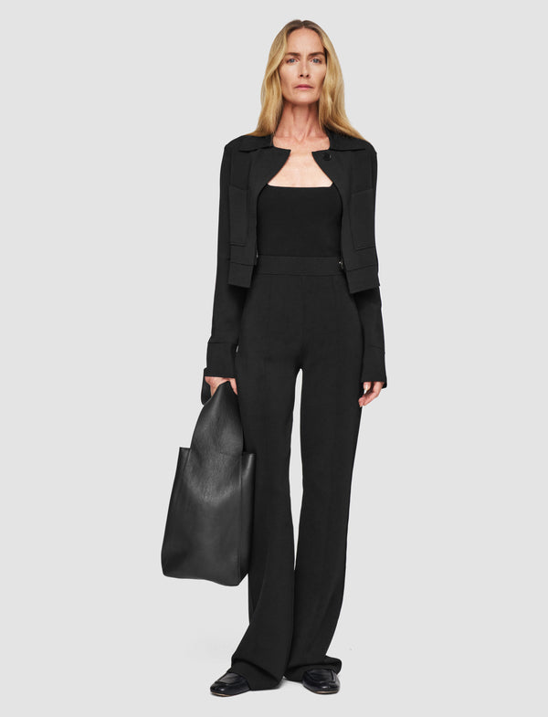 Joseph Milano Knit Stretch Trousers Black