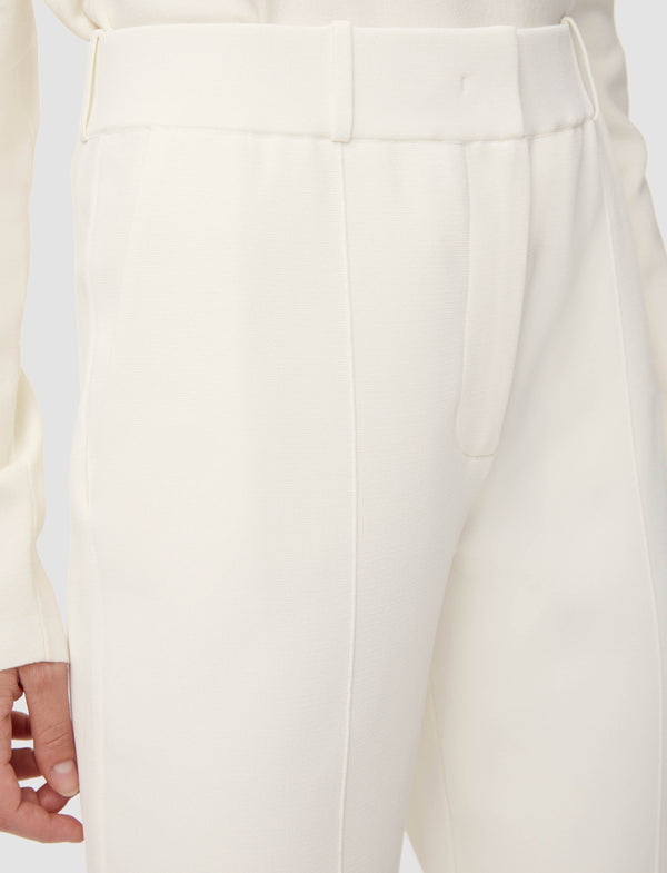 Joseph Milano Knit Stretch Trousers Ivory