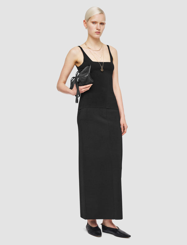 Joseph Milano Knit Stretch Vest Top Black