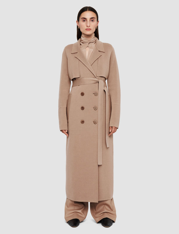 Joseph Milano Knit Wool Coat Blusher