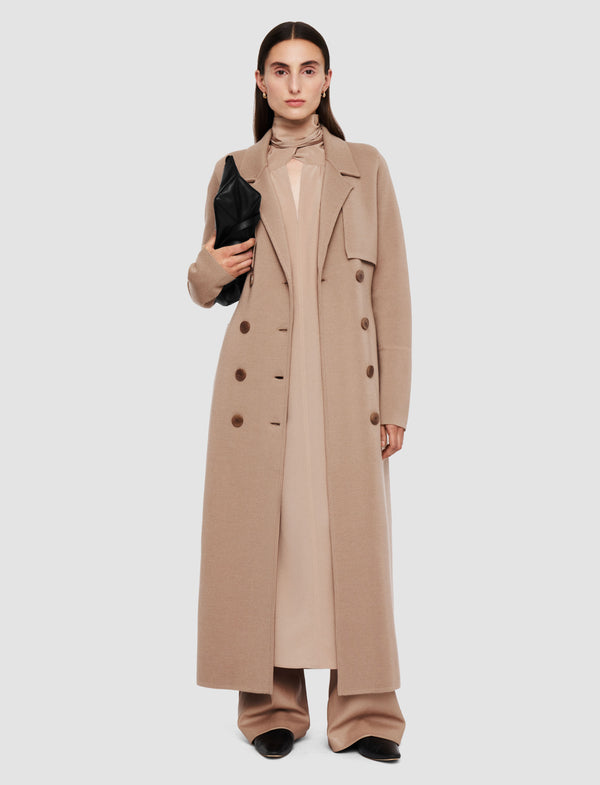 Joseph Milano Knit Wool Coat Blusher