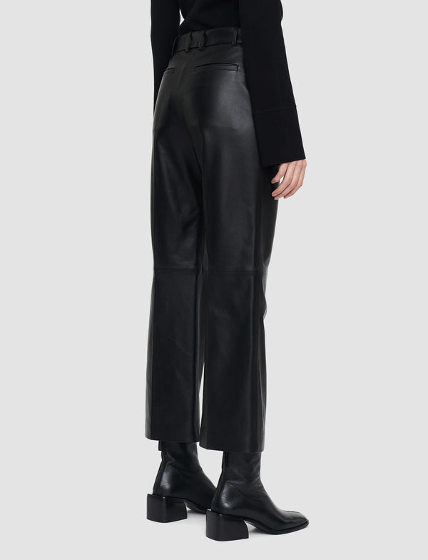 Joseph Nappa Leather Talia Trousers Black