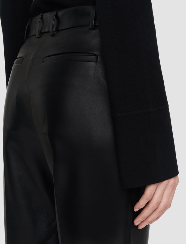Joseph Nappa Leather Talia Trousers Black