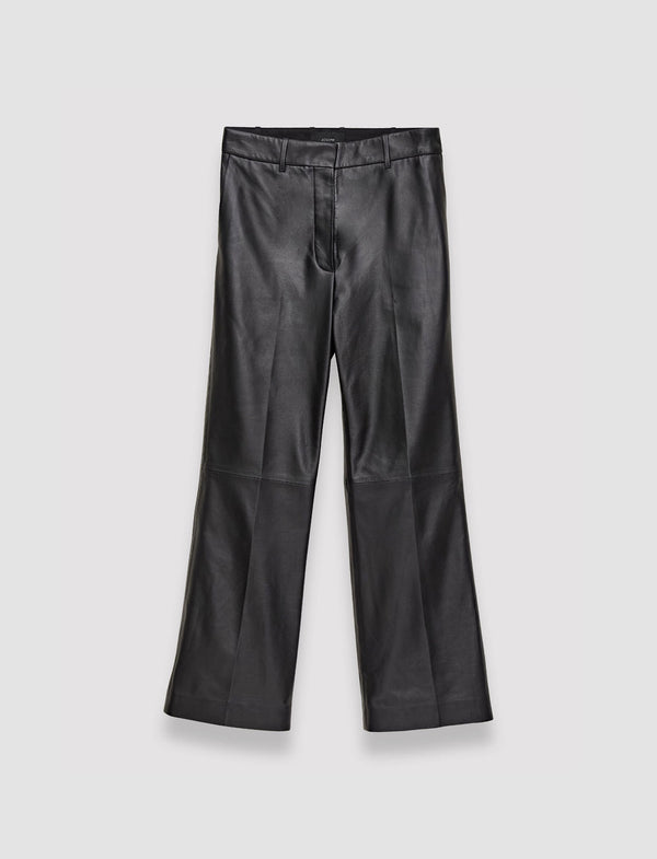 joseph Nappa Leather Talia Trousers Black