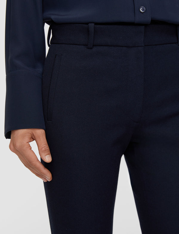 Joseph New Eliston Gabardine Stretch Trousers Navy