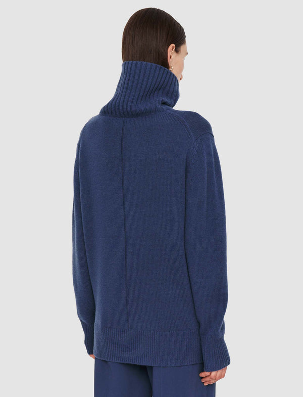 Joseph Open Cashmere High Neck Jumper Harbour