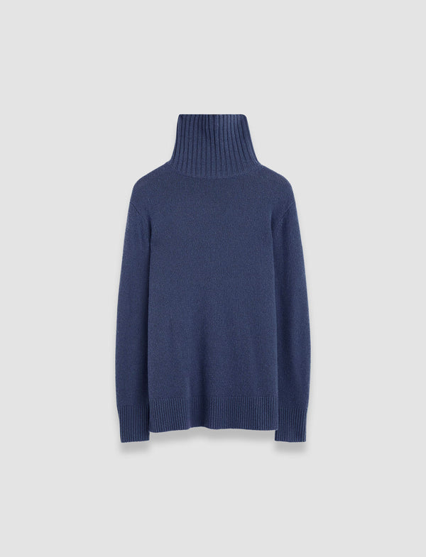 joseph Open Cashmere High Neck Jumper Harbour