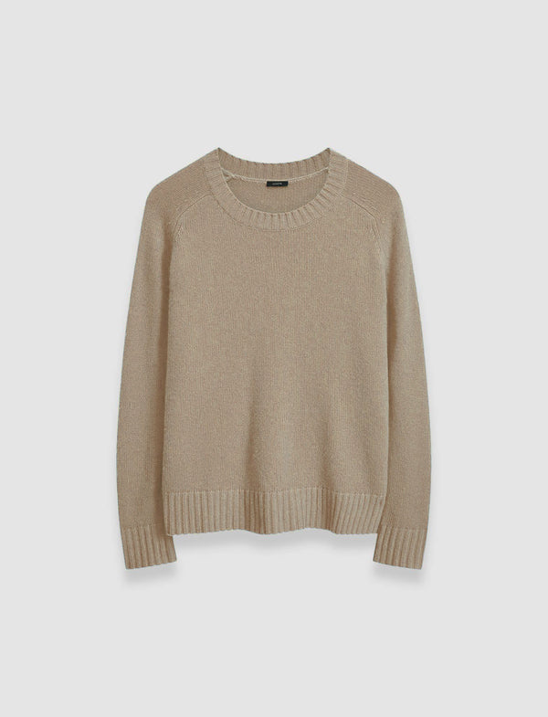 joseph Open Cashmere Round Neck Jumper Escargot