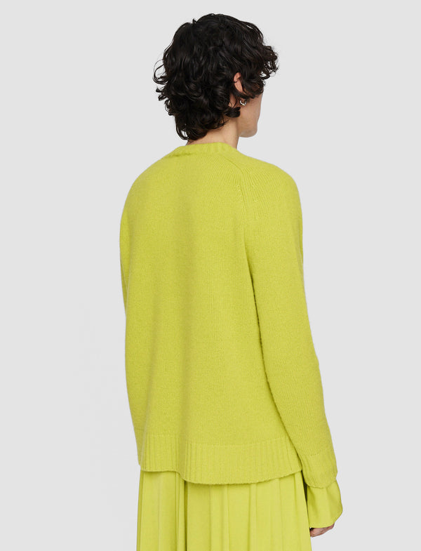 Joseph Open Cashmere Round Neck Jumper Ginkgo