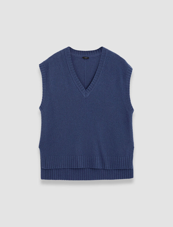 joseph Open Cashmere Vest Harbour