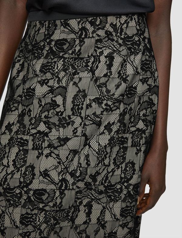 Joseph Patchwork Lace Skirt Comet Combo