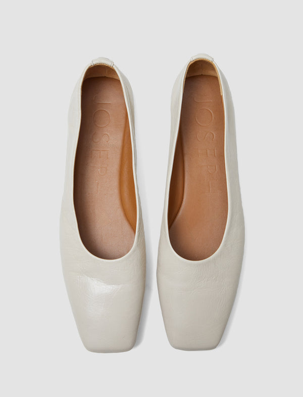 Joseph Patent Leather Ballerinas Affogato