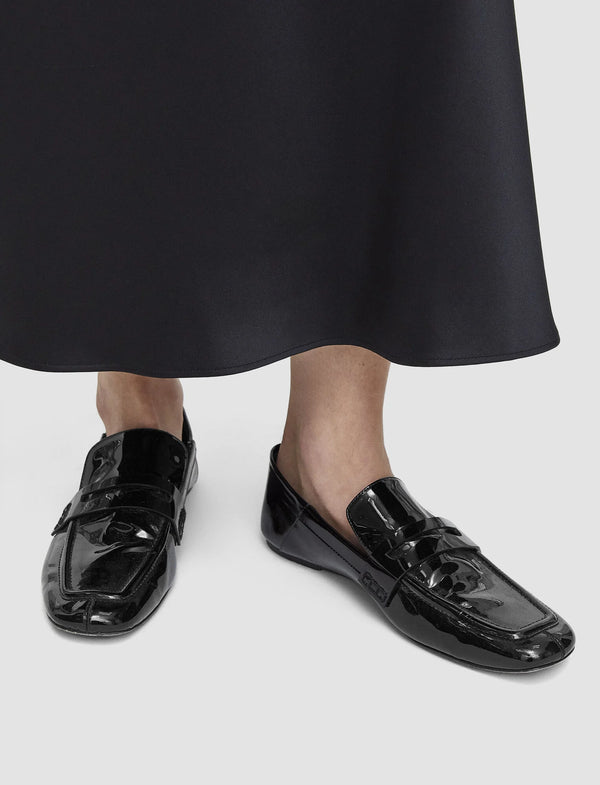 Joseph Patent Leather Loafers Black