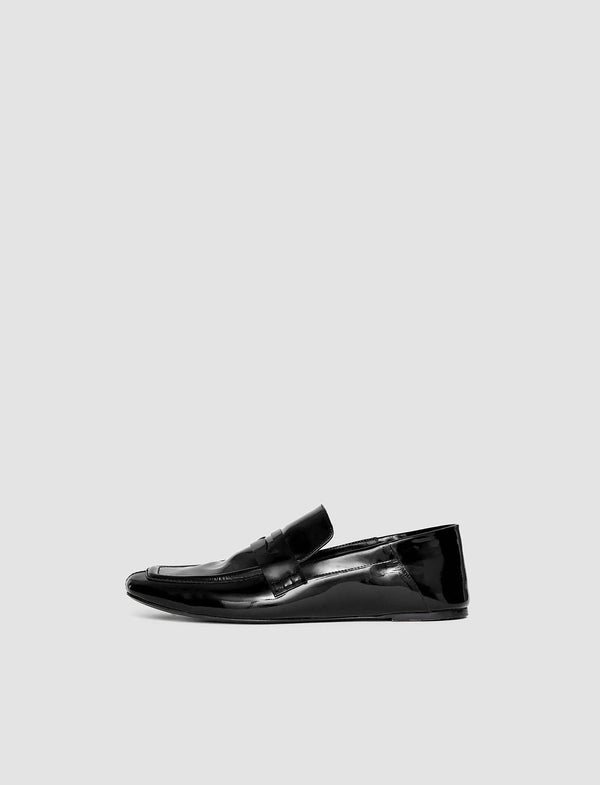 joseph Patent Leather Loafers Black