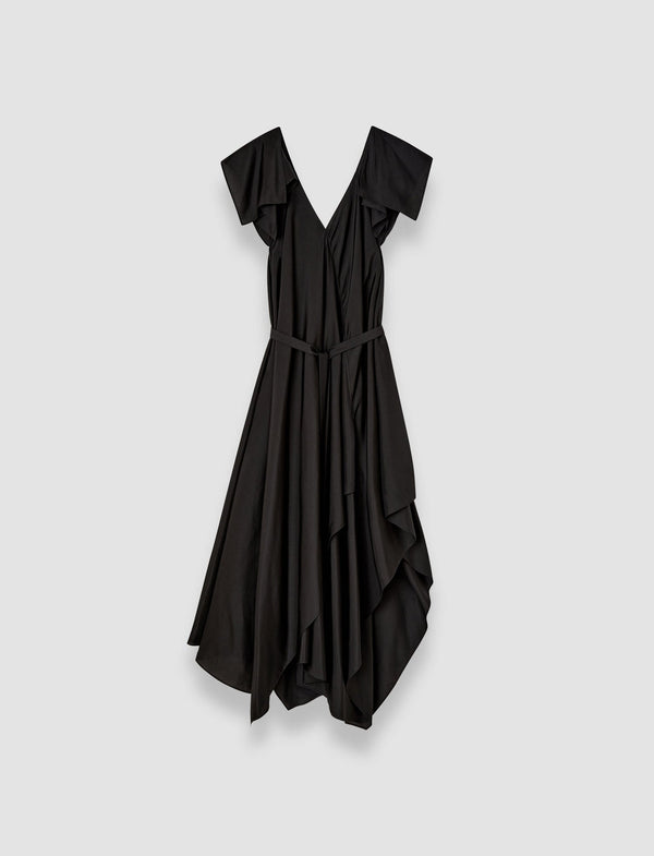 joseph Plumet Habotai Silk Dress Black