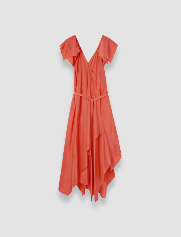 joseph Plumet Habotai Silk Dress Sundown