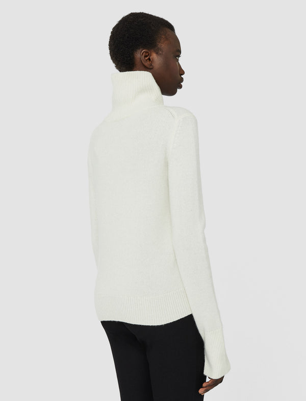 Joseph Pure Cashmere High Neck Jumper Ivory