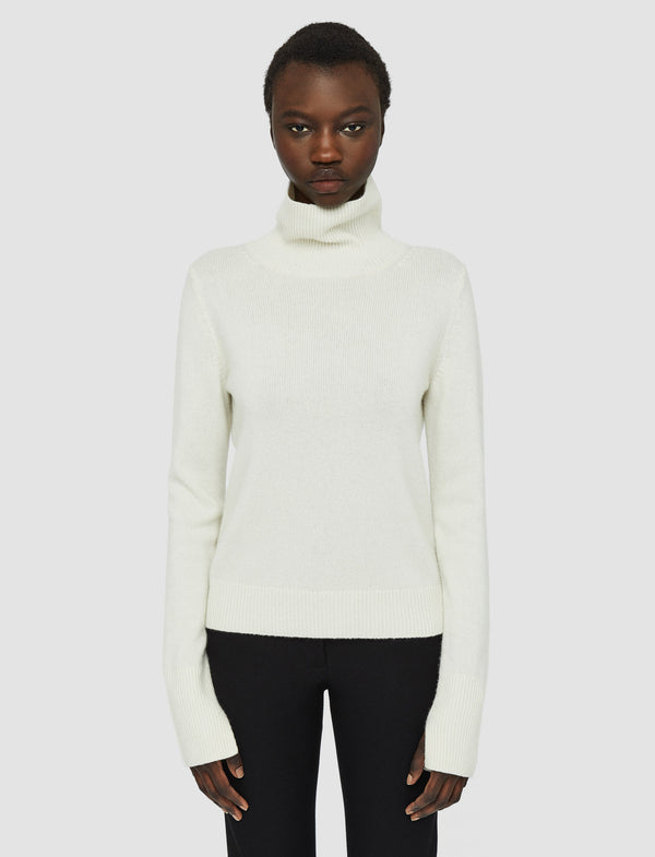Joseph Pure Cashmere High Neck Jumper Ivory